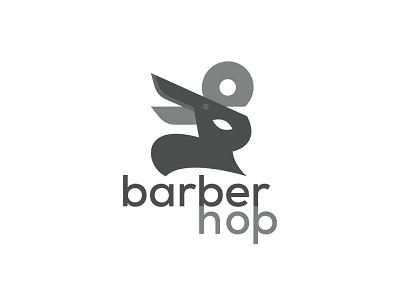 BarberHop Hair salon Logo Design