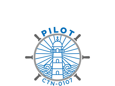 Ship Pilot Logo branding line art logo minimal logo
