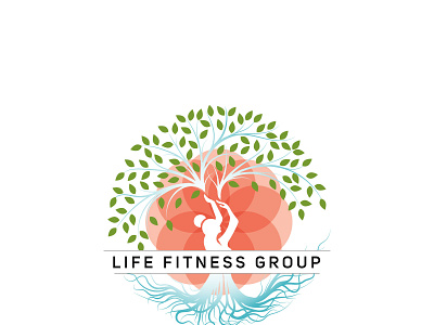 Life fitness group logo branding logo