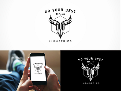 Do Your Best DYB app branding design flat icon illustration logo minimal vector website