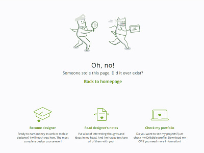 Oh no, cat stole the page! 404 cats design dropbox miloskiy ui ux web