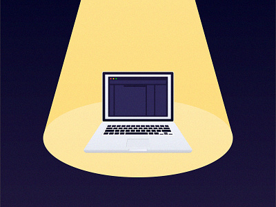 Macbook design focus illustration light macbook notebook