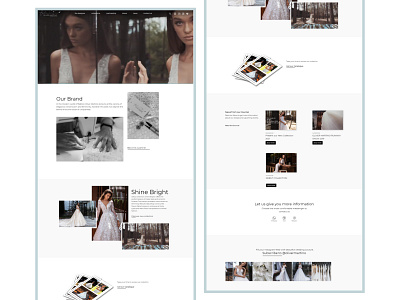 Wedding dresses website design Oliver Martino