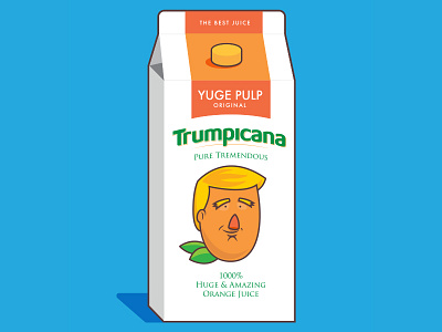 Trumpicana comedy design election funny graphics orange politics trump