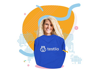 Advisory Campaign - Kristel from Testlio branding illustration startup