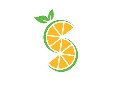 Letter S fruit logo
