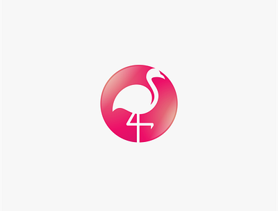 Flamingo logo design abstract art background bird design element exotic flamingo graphic icon illustration isolated logo nature sign silhouette symbol tropical vector white