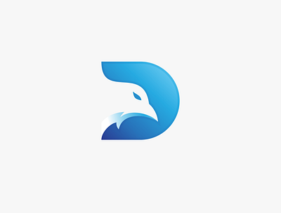 Bird + D logo concept abstract bird brand business company corporate creative d design element icon illustration letter logo modern shape sign symbol template vector