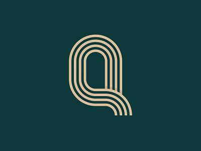Letter Q monogram logo design concept design element graphic icon logo modern sign symbol vector