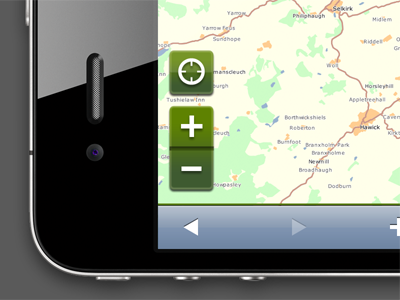 Bit of Mobile Web UI work today... iphone maps mobile retina safari ui web