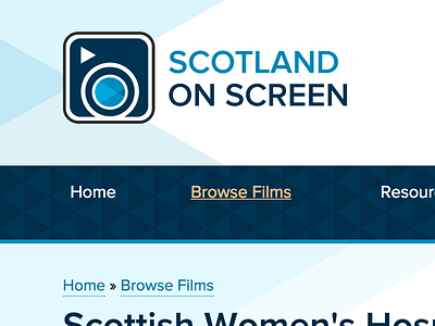 Scotland on Screen branding education film identity scotland