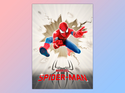 Poster Spiderman illustration