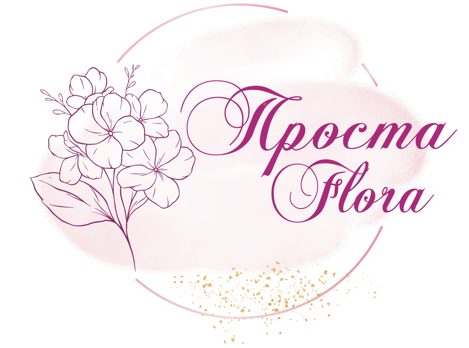 Logo for a flower shop by Olena Muraviova on Dribbble
