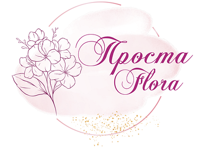 Logo for a flower shop