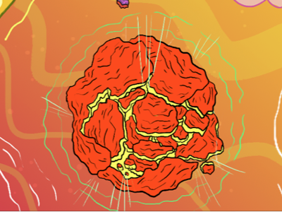 Unstable Planet color drawing illustration planet space