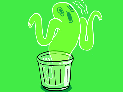 Glass Of Boos ghost halloween illustration joke pun