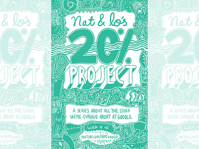 Nat&Lo Google Poster design drawing google illustration poster type typeography