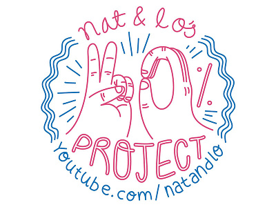 Nat&Lo's 20% Project drawing google illustration line line art logo nat and lo sticker t shirt