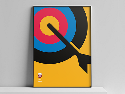 Olympic Team Qatar Posters - Archery archery branding flat gymnastic olympic poster qatar sport team