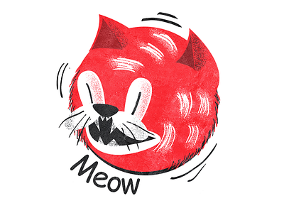 Hallo Cat animation black branding cat design flat icon illustration logo minimal red vector web website