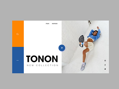 TONON// website for a sportswear brand