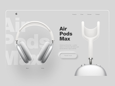 AirPods Max Website design