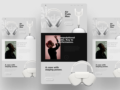 AirPods Max Website design