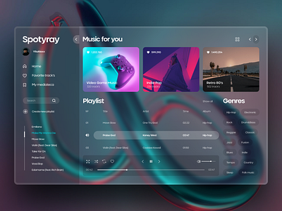 Spotyray. Music app