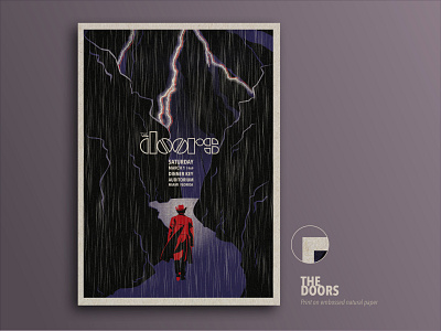 THE DOORS gig poster design gigposter illustration poster poster design