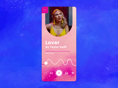 Music App Concept apple music application application design best shot design dribbble dribbble best shot experience interaction motion motion design music app music player pineapple taylor swift ui uiux user interface