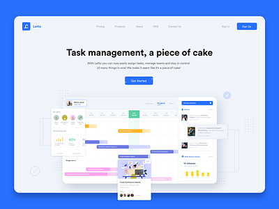 Product roadmap - Dashboard - Letto blue dashboard dashboard ui design interface product product design product page roadmap task task management taskmanager tasks ui uiux ux web web app web design work