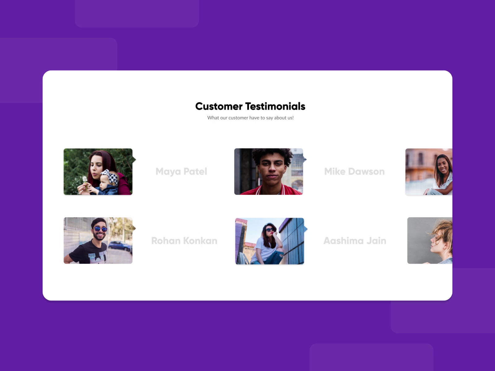 Innovative Testimonial for GrayQuest by Pineapple Design on Dribbble