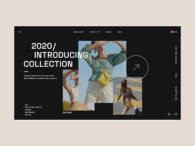 Fashion eCommerce Website - Dark Layout by Pineapple Design on Dribbble