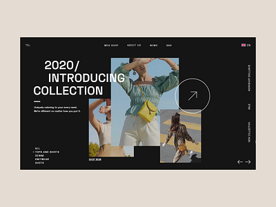 Fashion eCommerce Website - Dark Layout