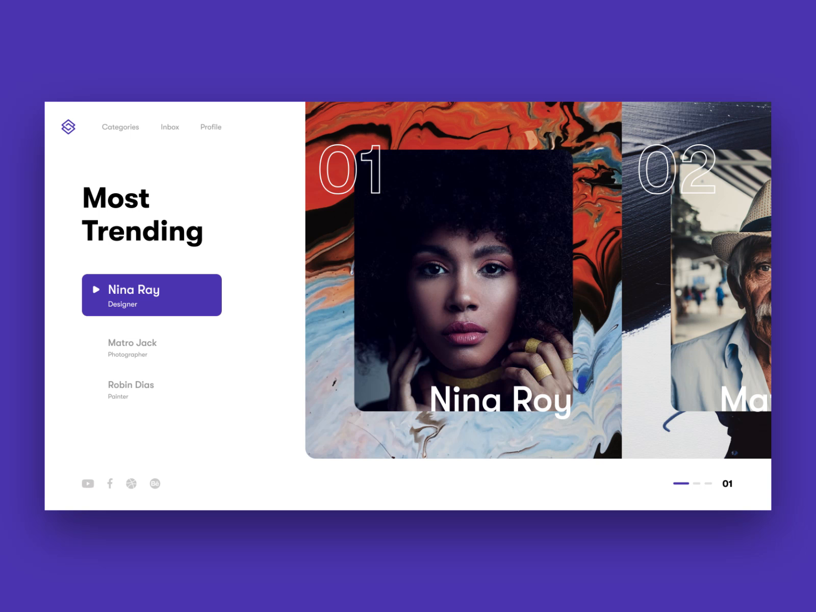 Find an artist - Web UX/UI design by Pineapple Design on Dribbble