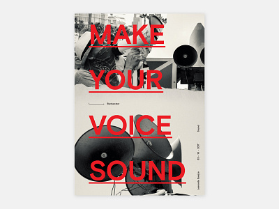Blankposter #1 Sound design graphic design poster poster design typeface typogaphy