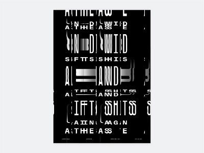 Blankposter #10 design glitch glitch art graphic design poster poster design slitscan typeface typography vector