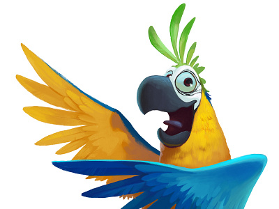 Parrot character design