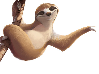 Sloth character design game art