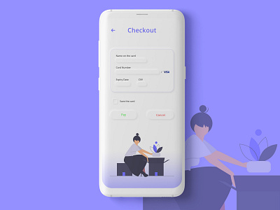 Checkout Screen | UI Design | Neumorphism