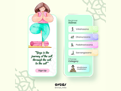🧘Yoga app | UI Design app app design design illustration ui ui ux uidesign uiux uxdesign yoga yoga app