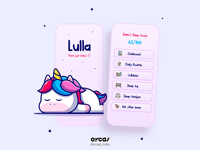 👶 Infant Sleep Tracker app | UI UX app design app ui app ui ux application illustration infant sleep tracker orcas india sleep tracker app ui ui ux uidesign uiux uxdesign