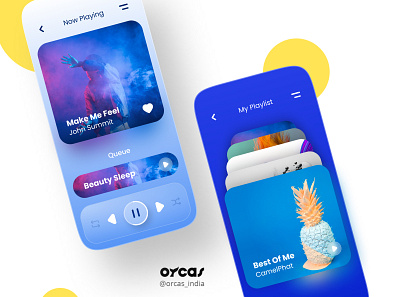 🎵 Music app | UI Design app app design application design illustration music app music player neumorphism orcas india ui ui ux uidesign uxdesign