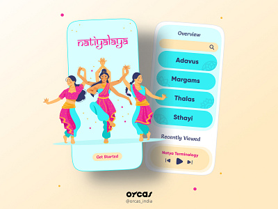 💃 Classical Dance app | UI UX app design application classical dance app dance app ui illustration orcas india ui ui ux uidesign uiux uxdesign