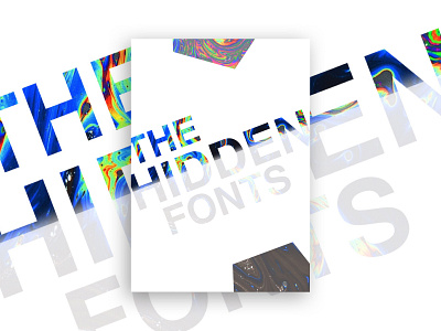 The Hidden Fonts abstract poster creativeblock design graphic design poster poster design
