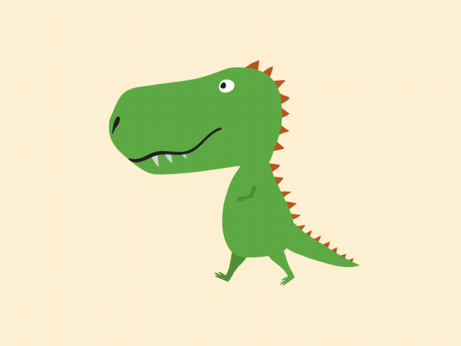 Dino walk cycle aftereffects animation design gif illustraion