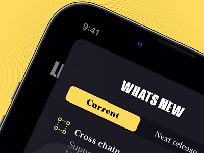 Hot S#!t 🧨 android app blockchain darkmode design flutter icon ios iphone nft teaser ui whats new yellow