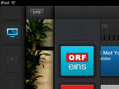 Window Stacking stacking texture tv player epg mobile ios ipad glossy app interface austria osom how i met your mother
