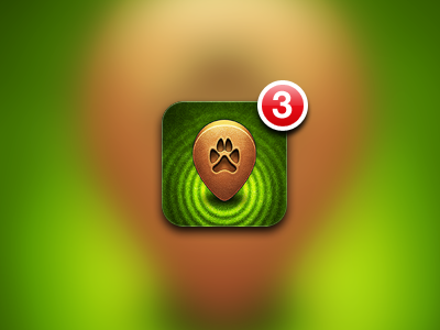 update: engraved app brown dog green ios iphone leather pet texture