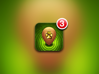 Bling Bling - Gold edition app brown dog gold grass green ios iphone leather pet texture